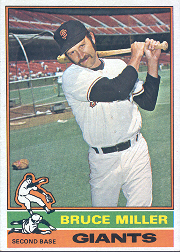1976 Topps Baseball Cards      367     Bruce Miller